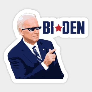 Deal With It... Bi Den Sticker